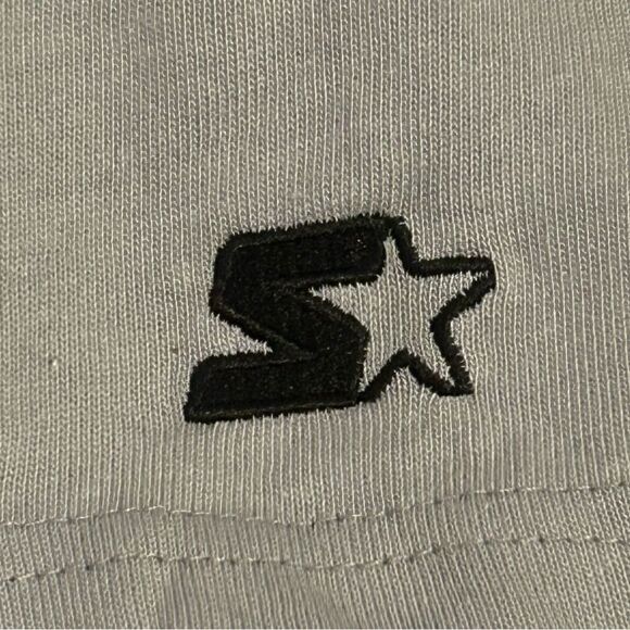 Starter Raiders Baseball Jersey Gray Black Size Men’s Medium - Picture 8 of 9